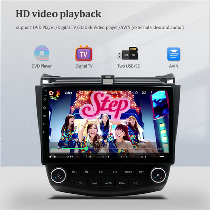 Wit-Up Android Radio For Honda Accord 7 2003-2008 7 Inch Multimedia Radio Replacement Aftermarket Upgrade Double Din Android 12 Apple Carpaly DVD BT Stereo  With  Receiver Player TouTube GPS 4G Wi-Fi