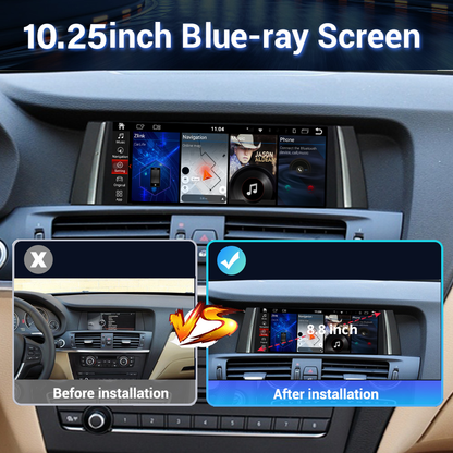 Wit-Up for BMW X3 X4 F25 F26 10.25" Touch Screen Upgrade Radio Android 14 Aftermaket GPS Navi CarPlay Autoradio Car Stereo DVD Multimedia Player