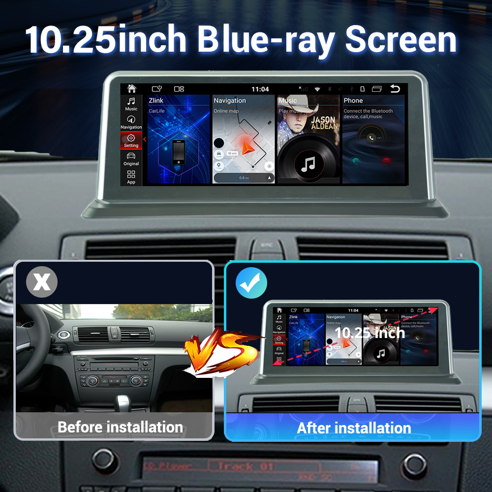 Wit-Up for BMW E81 E82 E87 E88 10.25" Upgrade radio Android 14 Aftermaket GPS Navi CarPlay Autoradio Car Stereo Multimedia Youtube Tiktok