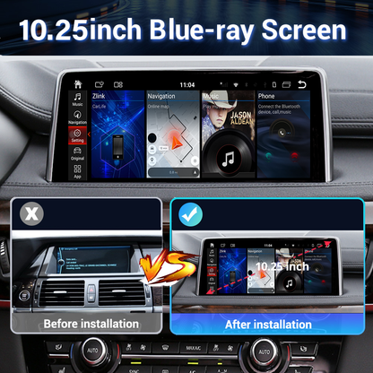 Wit-Up For BMW X5 X6 E70 E71 E72 10.25" Touch Screen Upgrade Radio Android 14 Aftermaket GPS Navi CarPlay Autoradio Car Stereo Multimedia