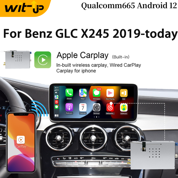WitUp Android CarPlay Adapter For Mercedes 12.3 "GLC X254 NTG6.0 MBUX