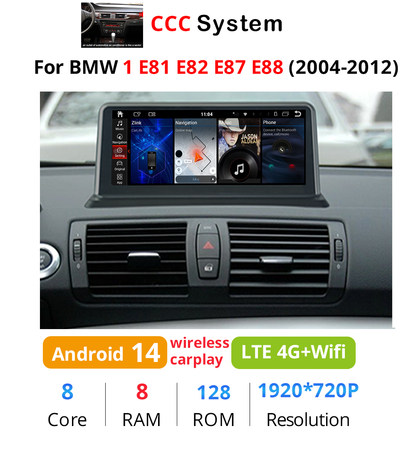 Wit-up para BMW E81 E82 E87 E87 10,25 "Actualización de radio Android 11 Aftermaket GPS Navi CarPlay Autoradio Car Stereo Multimedia 