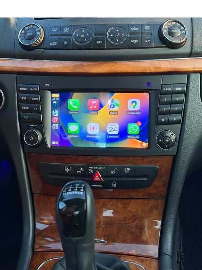 For Mercedes Benz E W211  CLS W219 Class Full Upgrade USB BT Reverse Cam Apple Carplay Android Auto Head Unit Navigation Radio Stereo