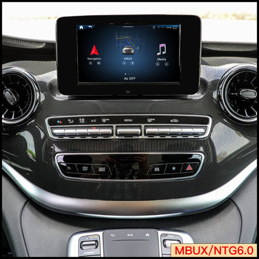 Android Auto AI Adapter for Mercedes V-Class MBUX W447 with 7 inch Touch Screen Add Wireless Apple CarPlay Full Screen Android 14 Apps Netflix Spotify Twitch TikTok Navigation