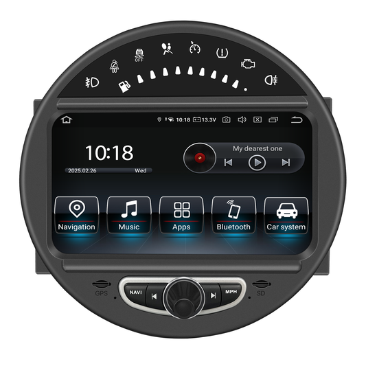Wit-up 8-inch Touch Screen install 6.5-inch Mini Cooper R55 R56 R57 R58 R59 R60 R61 CIC Apple CarPlay Android Auto Split Screen Mirroring Full Screen Phones Navigation Waze Netflix Backup Cameras
