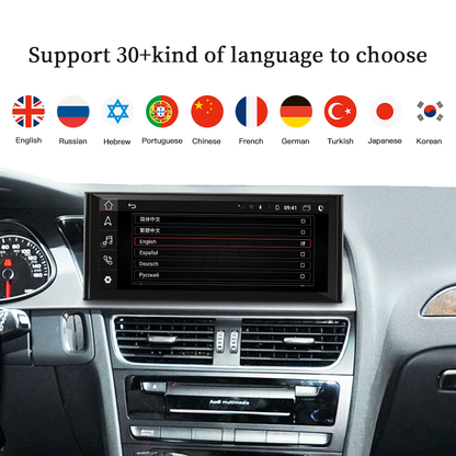Audi A4 Radio Replacement Autoradio Stereo A5 B8 MM Touch Screen Netflix 4G Wi-Fi Android 13 Head Unit Aftermarket  Double Din Spotify Movies YouTube Google Maps TikTok 2009 2010 2011 2012 2013 2014 2015