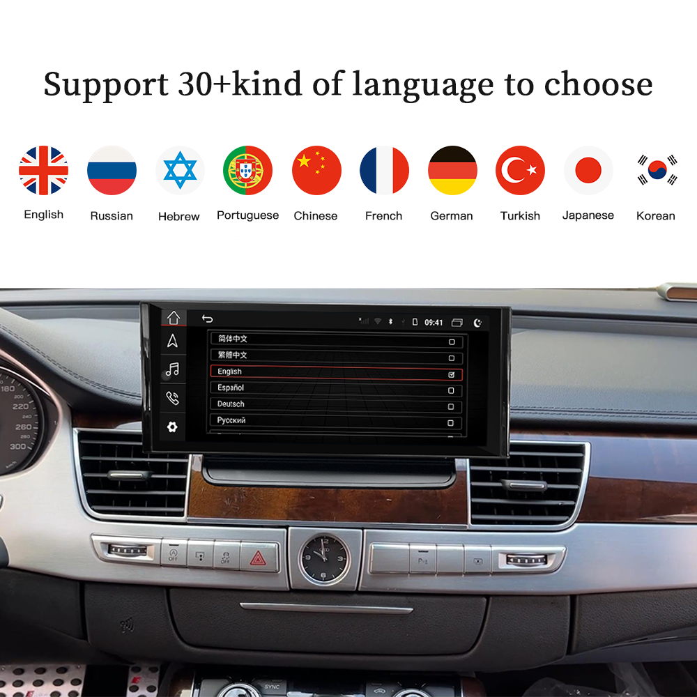 Wit-Up For Audi A8 S8 D4 2011-2018 MMI 3G 12.3" Touch Screen Multimedia Upgrade Android GPS Navi Autoradio Stereo Carplay Youtube Apply Carplay AirPlay Mirroring Wired Android