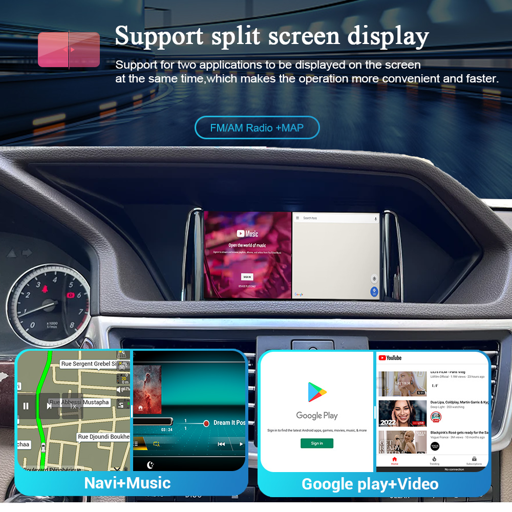 Wit-Up 7" HD Touchscreen for Benz E W212 A212 S212 E63 W207 S207 A207 Apple carplay Autoradio GPS Aftermarket Android Head Unit Navigation Car Stereo Youtube - Wit-Up Media Refit Tech