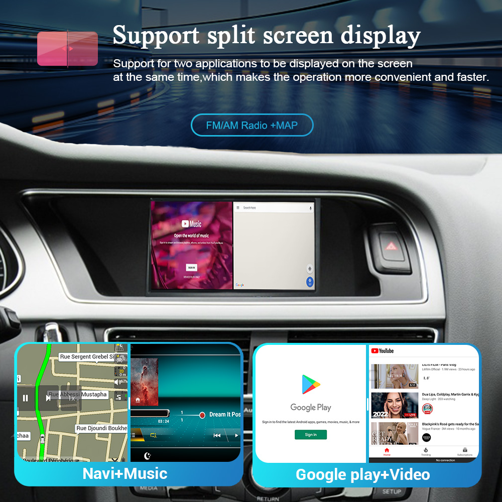 Wit-Up 7" Touchscreen For Audi A4 A5 Q5 MMI 2009-2016 GPS Navi Autoradio Stereo Carplay Android 14.0 Aftermarket Radio - Wit-Up Media Refit Tech