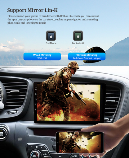 Wit-Up Kia Optima Audio Upgrade For K5 Touch Screen Radio Head Unit Aftermarket Replacement Double din Stereo Android 12 Apple CarPlay & Android Auto GPS Navigation Bluetooth Backup Camera Video Games