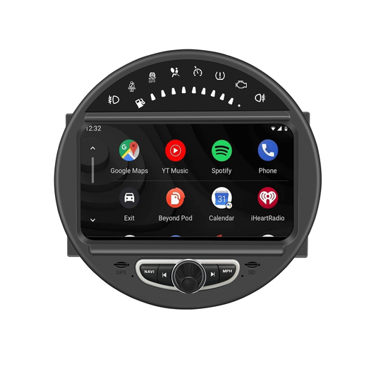 Wit-up 6.5 Mini Cooper CIC R61 Apple CarPlay Upgrade 8-inch Android Touch Screen Wireless Android Auto YouTube Navigation Vehicle Cameras Download Android Apps Games Music Movies Receive Calls Via Bluetooth Google YouTube Tiktok