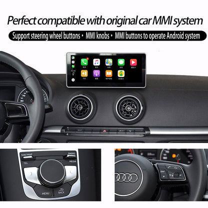 Audi A3 Touch Screen Radio Apple Carplay S3 RS3 8V MIB 12.3 inch Android Screen Upgrade Wireless Android Auto  Prime Video Games Music GPS Navigation Reddit Twitch Waze Mirror Link Apps Netflix Spotify - Wit-Up Media Refit Tech
