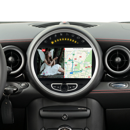 Wit-up 6.5 Mini Cooper CIC R56 Apple CarPlay Upgrade 8-inch Android Touch Screen Wireless Android Auto Facebook Navigation Vehicle Cameras Download Android Apps Games Music Movies Receive Calls Via Bluetooth