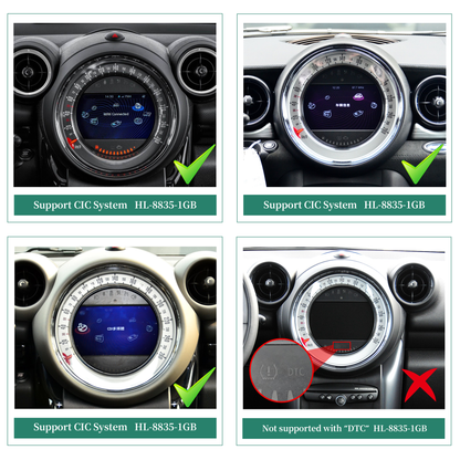 Wit-up 6.5 Mini Cooper CIC R56 Apple CarPlay Upgrade 8-inch Android Touch Screen Wireless Android Auto Facebook Navigation Vehicle Cameras Download Android Apps Games Music Movies Receive Calls Via Bluetooth