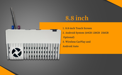 Wit-up Mini Cooper CarPlay Adapter for Mini NBT EVO F54 8.8-inch Screen Wireless Apple CarPlay and Android Auto Full Screen Mirroring iPhone Apps Spotify Movies Pluto TV Google Maps Calls Via Bluetooth Google YouTube Tiktok