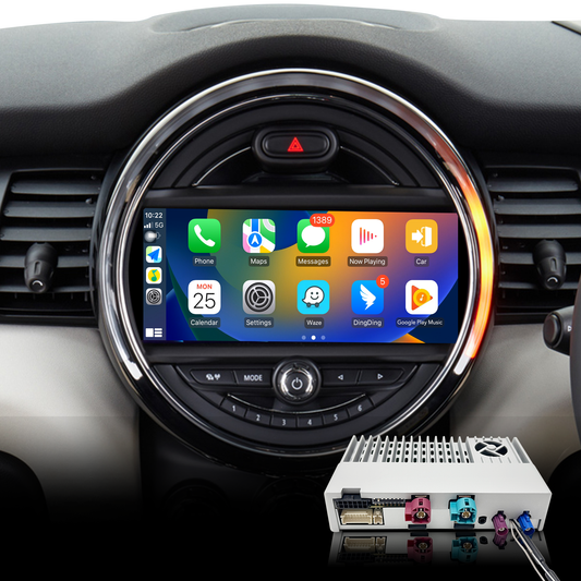 Wit-up Mini Cooper CarPlay Adapter for Mini NBT EVO F60 8.8-inch Screen Wireless Apple CarPlay and Android Auto Full Screen Mirroring iPhone Apps Spotify Movies Pluto TV Google Maps Calls Via Bluetooth Google YouTube Tiktok