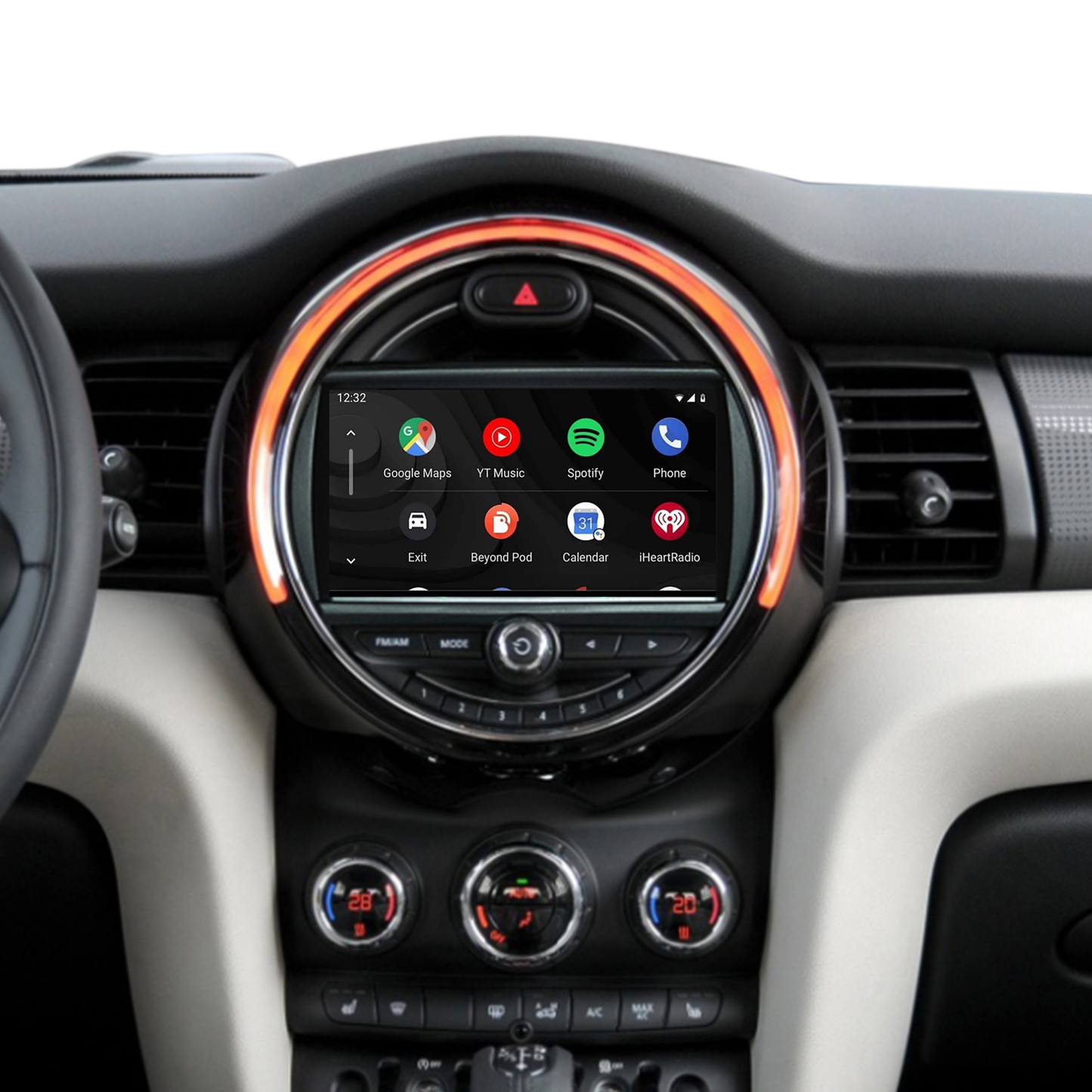 Wit-up 6.5 Mini Cooper NBT F60 Apple CarPlay Upgrade 7-inch Touch Screen Wireless Android Auto Netflix Navigation Google Maps Vehicle Cameras Android Apps Games Music Movies TV Receive Calls Via Bluetooth Google Map YouTube Tiktok