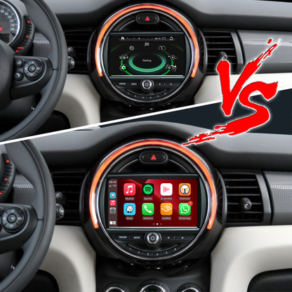 Wit-up 6.5 Mini Cooper NBT F60 Apple CarPlay Upgrade 7-inch Touch Screen Wireless Android Auto Netflix Navigation Google Maps Vehicle Cameras Android Apps Games Music Movies TV Receive Calls Via Bluetooth Google Map YouTube Tiktok