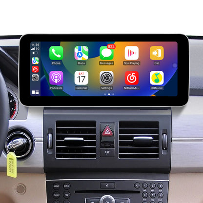 Mercedes GLK X204 NTG 4.0 Upgrade 12.3 Android Touch Screen Wireless Apple CarPlay Android Auto Split Screen Mode Samsung Phone Apps Mirror Full Screen Navigation Waze Netflix Spotify Backup Cameras