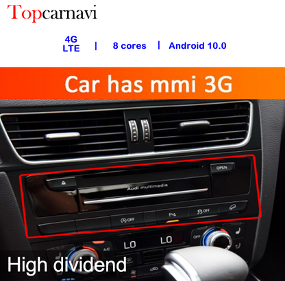 Wit-Up Audi A4 Android Screen MMI 2G MMI 3G 8.8" Touchscreen Upgrade Apple Carpaly GPS Navigation Android Auto Android 14 Head Unit Aftermarket Youtube Wired Netflix Multimedia Game Google Map - Wit-Up Media Refit Tech