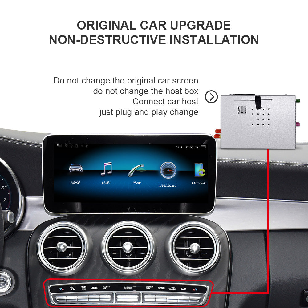 Wit-up para 2014-2019 Benz Series MBUX NTG5.0-5.2 actualización Apple CarPlay Android Auto adaptador de navegación