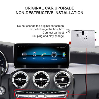 Wit-up para 2014-2019 Benz Series MBUX NTG5.0-5.2 actualización Apple CarPlay Android Auto adaptador de navegación
