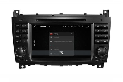 For Mercedes Benz  C- W203 (2004-2007) CLK W209(2004-2005)Full Upgrade USB BT Reverse Cam Apple Carplay Android Auto Head Unit Navigation Radio Stereo