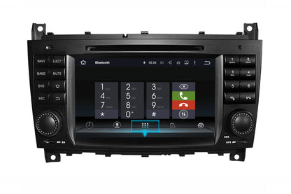 For Mercedes Benz  C- W203 (2004-2007) CLK W209(2004-2005)Full Upgrade USB BT Reverse Cam Apple Carplay Android Auto Head Unit Navigation Radio Stereo