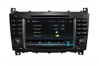 For Mercedes Benz  C- W203 (2004-2007) CLK W209(2004-2005)Full Upgrade USB BT Reverse Cam Apple Carplay Android Auto Head Unit Navigation Radio Stereo
