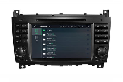 For Mercedes Benz  C- W203 (2004-2007) CLK W209(2004-2005)Full Upgrade USB BT Reverse Cam Apple Carplay Android Auto Head Unit Navigation Radio Stereo
