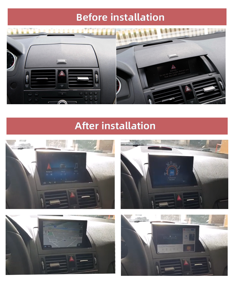 Wit-Up For Benz C W204 2007-2010 8" Touchscreen Android  Aftermaket GPS Navi CarPlay Autoradio Car Stereo Multimedia