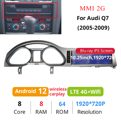 AUDI A6 4F, AUDI Q7 4L (MMI 2G) – RADIO ANDROID 10,25″ – Thunder