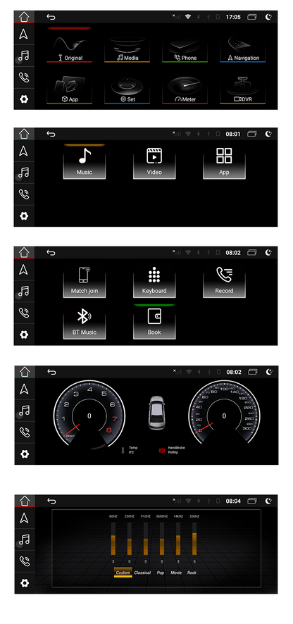Audi A4 Radio Replacement Autoradio Stereo A5 B8 MM Touch Screen Netflix 4G Wi-Fi Android 13 Head Unit Aftermarket  Double Din Spotify Movies YouTube Google Maps TikTok 2009 2010 2011 2012 2013 2014 2015