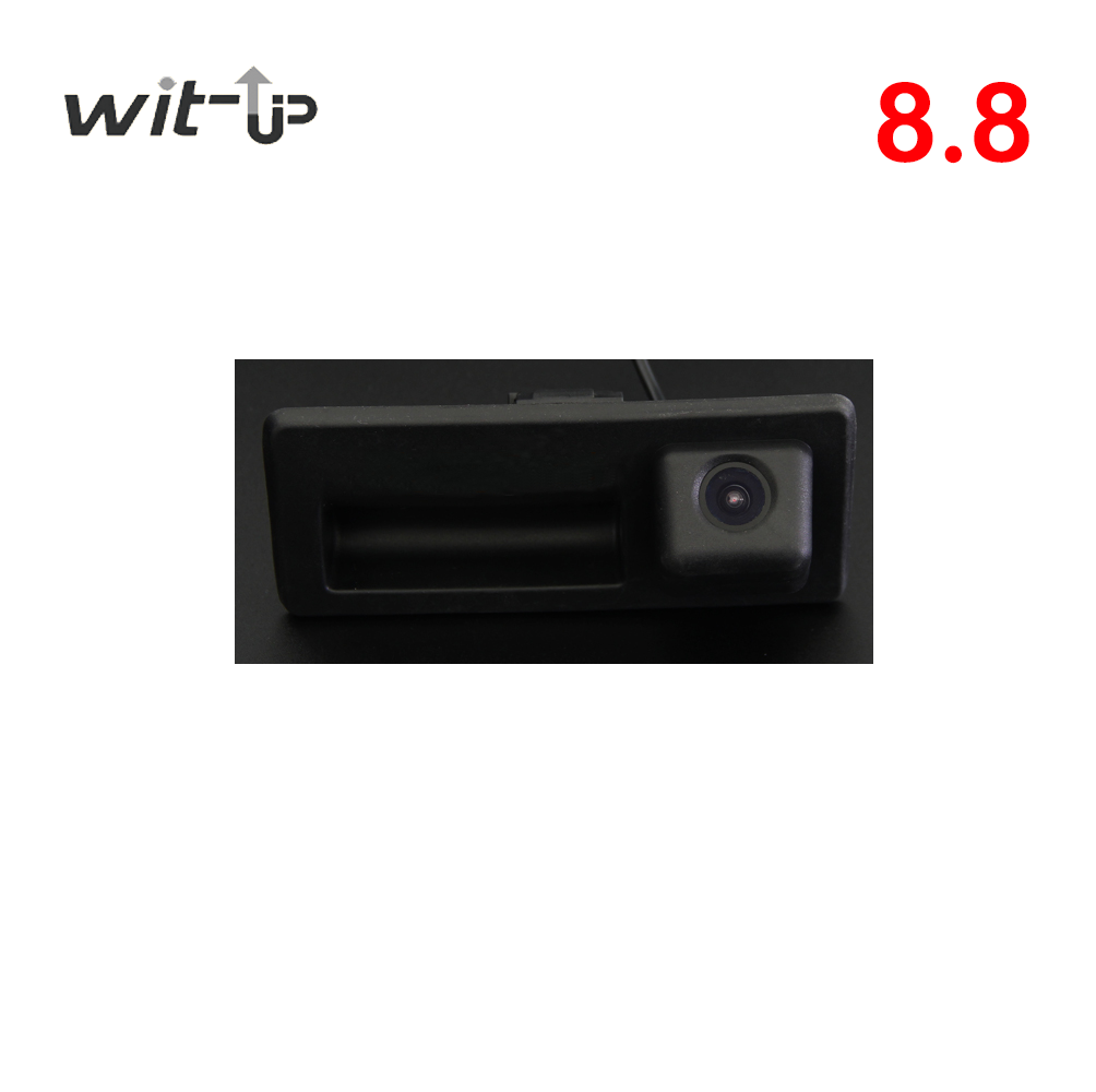Wit-Up Car Trunk Handle Back Up Camera CCD Night Vision HD Rear View Camera For Audi Q3 A5 Q5 S5 2013 2016 2017 2018 A6 C7 4G 2011 ~ 2018